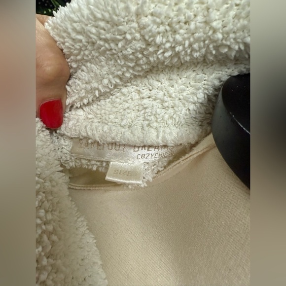 barefoot dreams cream white cozychic adult cozy bath robe Size 1/ small - Picture 4 of 6